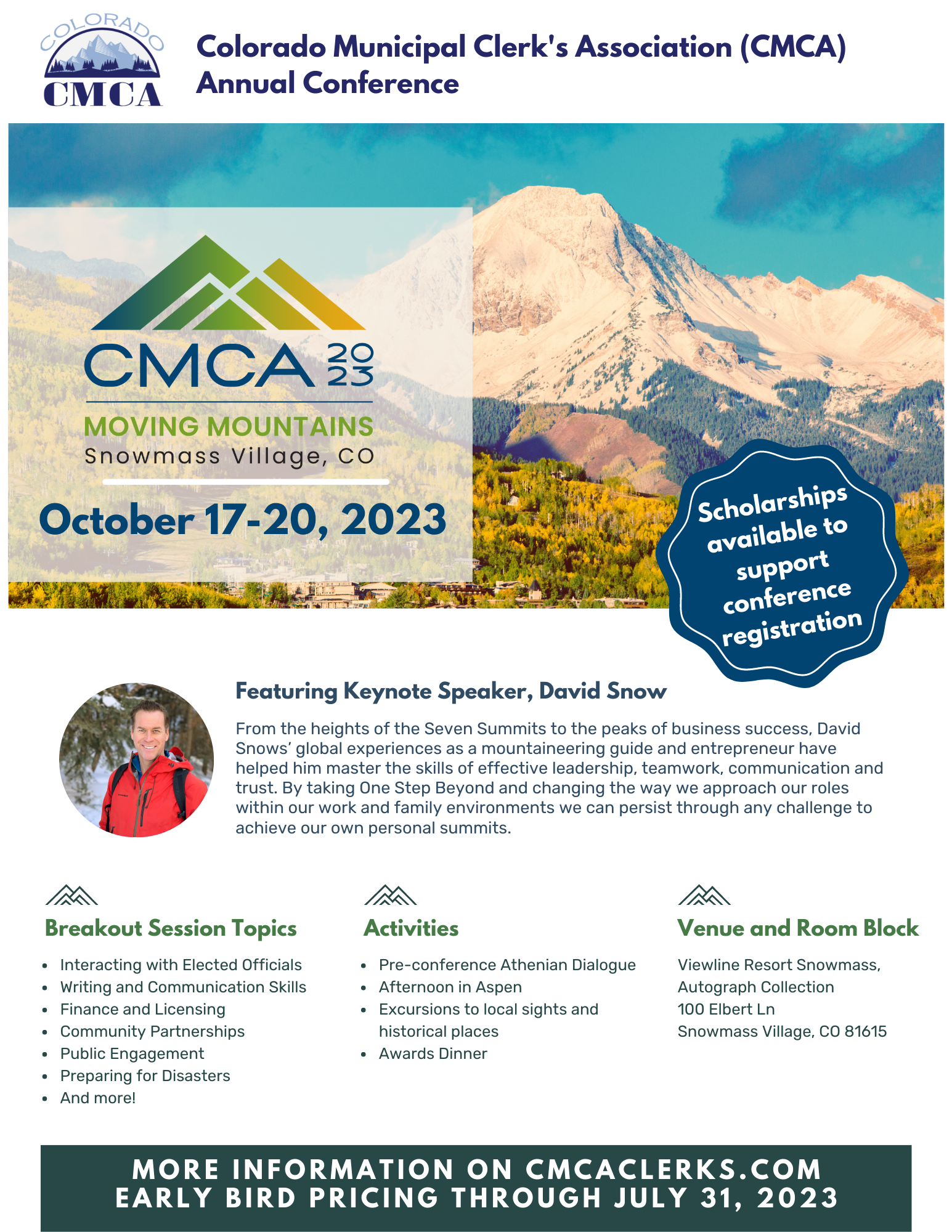 CMCA 2023 Flyer